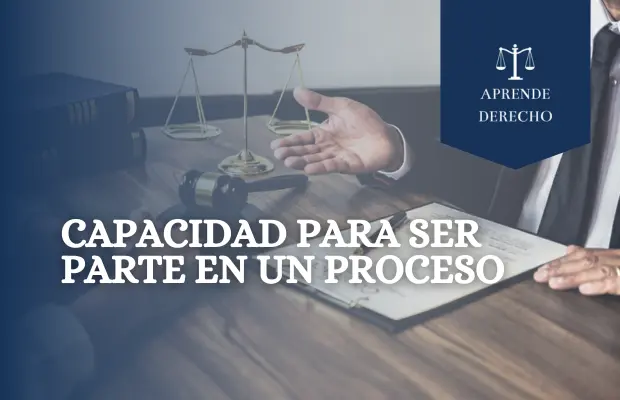 Capacidad Para Ser Parte en Un Proceso Aprende Derecho